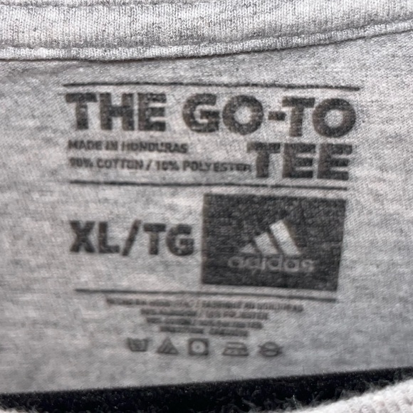 ADIDAS Hustle on 100 T-shirt Short Sleeve Go-To Tee Men’s Sports Gym XL Like New - Picture 3 of 6